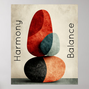 Zeitgenössischer spiritueller Meditationszitatdruc Poster