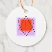 Zeitgenössischer Star von David/Heart Round Gevor  Geschenkanhänger (Vorderseite)