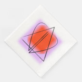 Zeitgenössischer Star von David/Herz Serviette (Ecke)