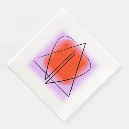 Zeitgenössischer Star von David/Herz Serviette (Ecke)