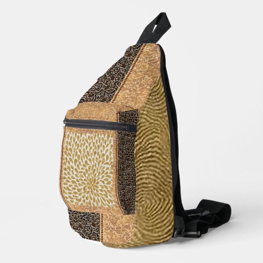 "Zeitgenössischer Stil für Pferde und Buggyen" Näh Crossbody Bag (Rechte Ecke)