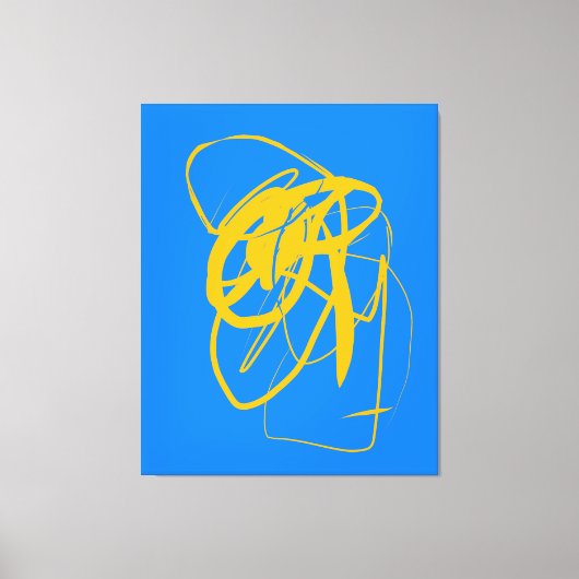 Zeitgenössischer Tanz Stretched Canvas Print Leinwanddruck (Vorderseite)