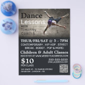 Zeitgenössischer Tänzer, Tanzkurse für Werbung Flyer (Einzeln)