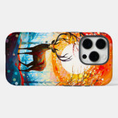 Zeitgenössischer Wald Case-Mate iPhone Hülle (Rückseite (Horizontal))