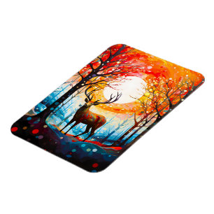 Zeitgenössischer Wald Magnet