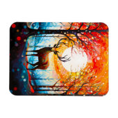 Zeitgenössischer Wald Magnet (Horizontal)