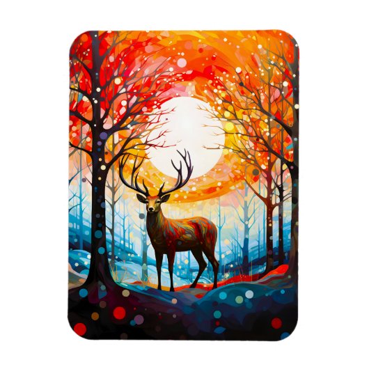 Zeitgenössischer Wald Magnet (Vertikal)