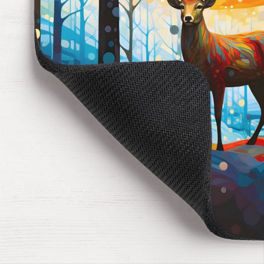 Zeitgenössischer Wald Mousepad (Ecke)