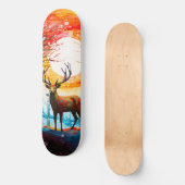 Zeitgenössischer Wald Skateboard (Vorderseite)