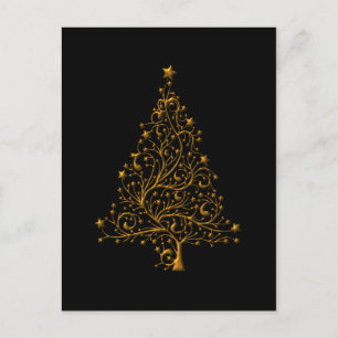 Zeitgenössischer Weihnachten Goldener Baum Weihnac