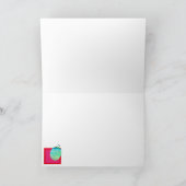 Zeitgenössischer Weihnachtsbaum Karte (Innenseite)