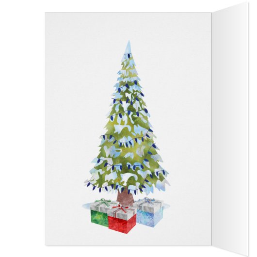 Zeitgenössischer Weihnachtsbaumurlaub (Innen (Links))