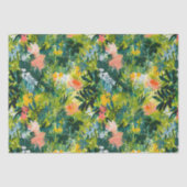 Zeitgenössisches Abstraktes Blumenmuster Seidenpapier (Vorderseite)