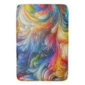 Zeitgenössisches Abstraktes Funkspektrum Badematte (Vorderseite Vertikal)