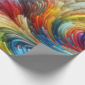 Zeitgenössisches Abstraktes Funkspektrum Geschenkpapier (Ecke)