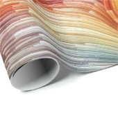 Zeitgenössisches Abstraktes Funkspektrum Geschenkpapier (Rolleneckpunkt)