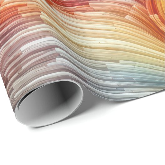 Zeitgenössisches Abstraktes Funkspektrum Geschenkpapier (Rolleneckpunkt)