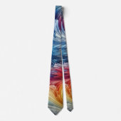 Zeitgenössisches Abstraktes Funkspektrum Krawatte (Vorderseite)