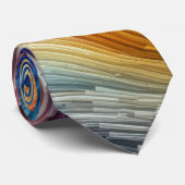 Zeitgenössisches Abstraktes Funkspektrum Krawatte (Gerollt)