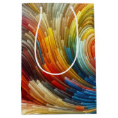 Zeitgenössisches Abstraktes Funkspektrum Mittlere Geschenktüte (Vorderseite)