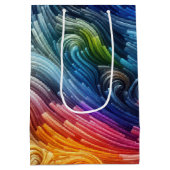 Zeitgenössisches Abstraktes Funkspektrum Mittlere Geschenktüte (Rückseite)