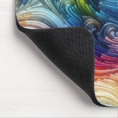 Zeitgenössisches Abstraktes Funkspektrum Mousepad (Ecke)