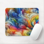 Zeitgenössisches Abstraktes Funkspektrum Mousepad (Mit Mouse)
