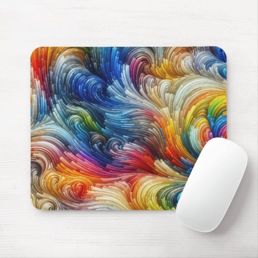 Zeitgenössisches Abstraktes Funkspektrum Mousepad (Mit Mouse)