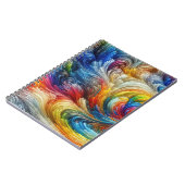 Zeitgenössisches Abstraktes Funkspektrum Notizblock (Linke Seite)