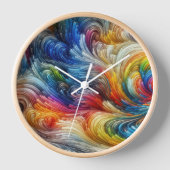 Zeitgenössisches Abstraktes Funkspektrum Uhr (Vorderseite)