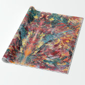 Zeitgenössisches abstraktes Kunst-Geschenkpapier Geschenkpapier (Ungerollt)