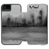 zeitgenössisches abstraktes künstlerisches Design  Incipio iPhone Geldbeutel-Hülle (Folio Geöffnet)