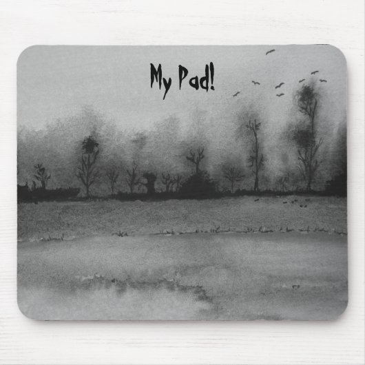 zeitgenössisches abstraktes künstlerisches Design  Mousepad (Vorne)