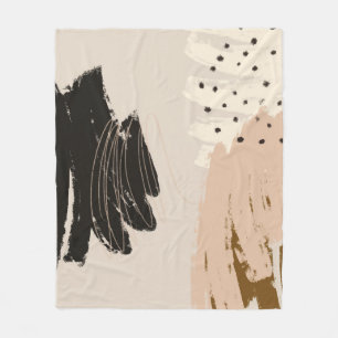 Zeitgenössisches abstraktes Kunstwerk, dekoratives Fleecedecke