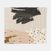 Zeitgenössisches abstraktes Kunstwerk, dekoratives Fleecedecke (Vorderseite (Horizontal))