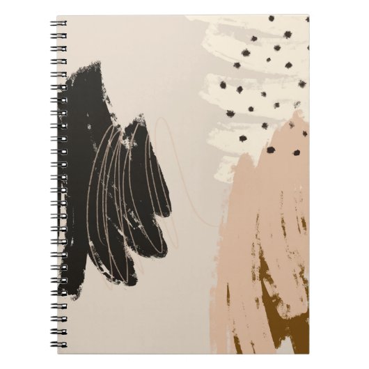 Zeitgenössisches abstraktes Kunstwerk, dekoratives Notizblock (Vorderseite)