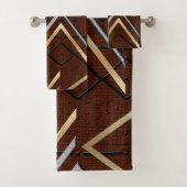 Zeitgenössisches afrozentrisches Motif Badhandtuch Set (Insitu)