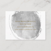 Zeitgenössisches Aquarell-Gold Visitenkarte (Rückseite)