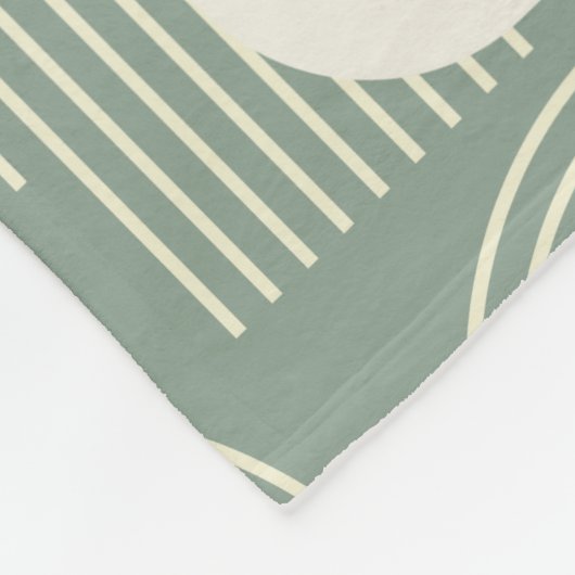 Zeitgenössisches Arch Line Art Sage Personalisiert Fleecedecke (Ecke)