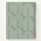Zeitgenössisches Arch Line Art Sage Personalisiert Notizblock (Rückseite)