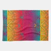 Zeitgenössisches Art Deco Geschirrtuch (Horizontal)