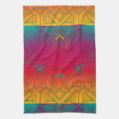 Zeitgenössisches Art Deco Geschirrtuch (Vertikal)