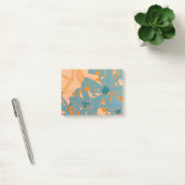 Zeitgenössisches Blattdesign Pfirsich Post-it Klebezettel (Büro)