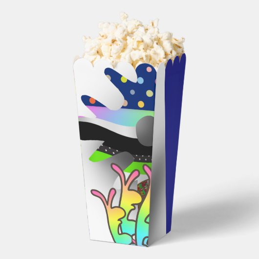 Zeitgenössisches Blumenpopcorn Geschenkschachtel (Geplatzt)
