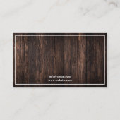 Zeitgenössisches braunes Waldhorn-Foto Visitenkarte (Rückseite)