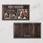 Zeitgenössisches braunes Waldhorn-Foto Visitenkarte (Vorne/Hinten)