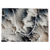 Zeitgenössisches Crackle Abstrakt Große Geschenktüte (Rückseite)