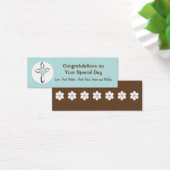 Zeitgenössisches Cross-Geschenk-Tag in Blau und Br (Schreibtisch)