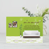 Zeitgenössisches Dekorhousewarming-Party laden ein Einladung (Stehend Vorderseite)