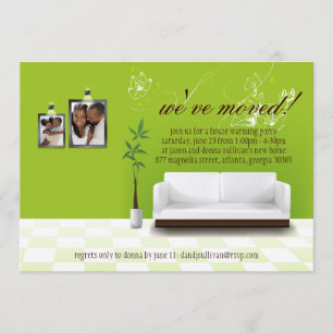 Zeitgenössisches Dekorhousewarming-Party laden ein Einladung